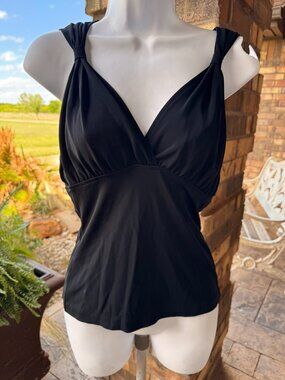 Boston Proper Top in Rich BLack; XS